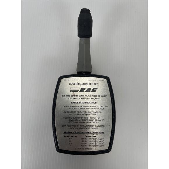 Vintage RAC Rotating Dial Engine Compression Tester Model 1535 - Picture 4 of 8